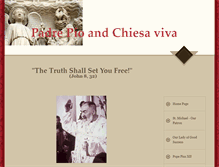 Tablet Screenshot of padrepioandchiesaviva.com